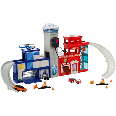 Buy Matchbox Real Adventure Rescue Headquarters Playset Online at ...