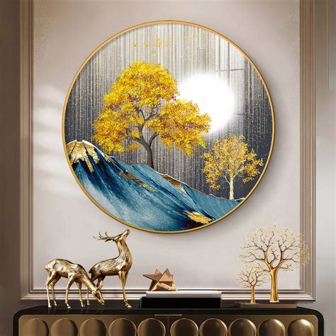 Buy Dreaming Forest Premium Acrylic Round Wall Art Online @ Low Price ...