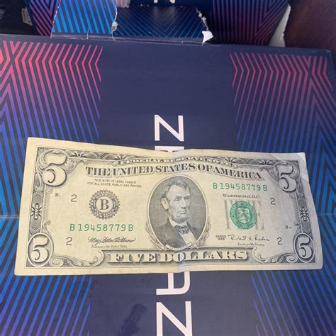 Vintage 5 dollar bill Series 1995 | Depop