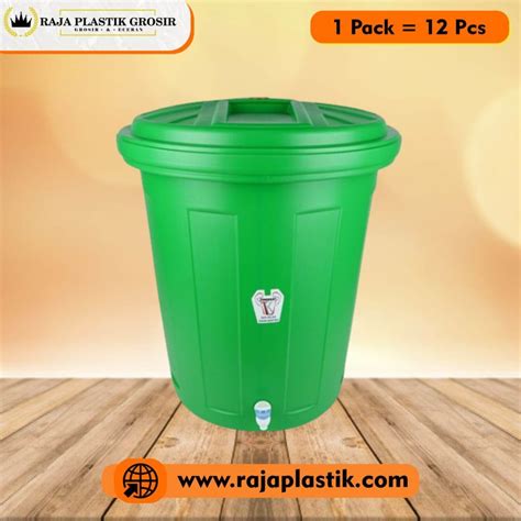 TONG AIR PLASTIK 60 LITER + KRAN Dx, JUAL HARGA GROSIR MURAH