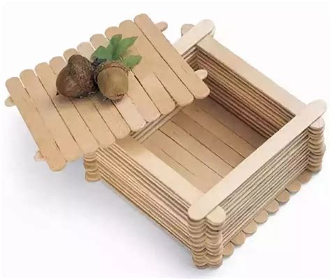 传统手工DIY：DIY雪糕木棍手工制作漂亮的田园风收纳盒 - 知乎