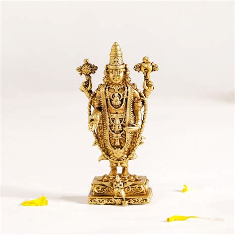 Tirupati Balaji Pure Brass Idol For Puja Room Online - Premium Devotion ...