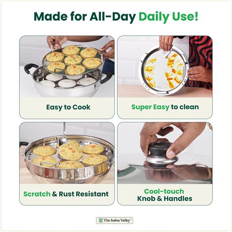 Buy Stainless Steel Idli Cooker/Multi Pot/vegetable steamer Set Online ...