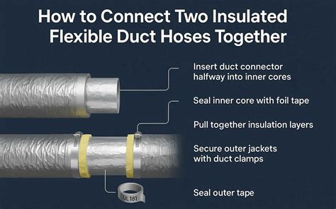 How to Connect Two Insulated Flexible Duct Hoses Together - GFI HVAC