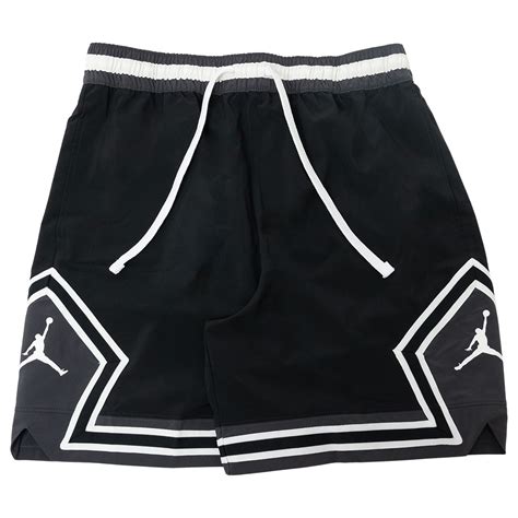 jordan men jordan dri fit sport shorts black white dark shadow white