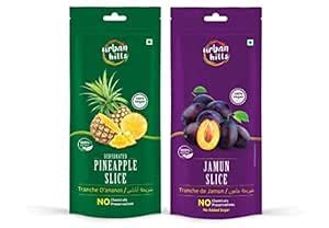 Urban Hills Dehydrated Pineapple (100gm) & Jamun Slice (50gm) Dry ...