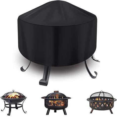 DONGPAI Fire Pit Cover Round for Fire Pit, 33-48 Inch Waterproof ...