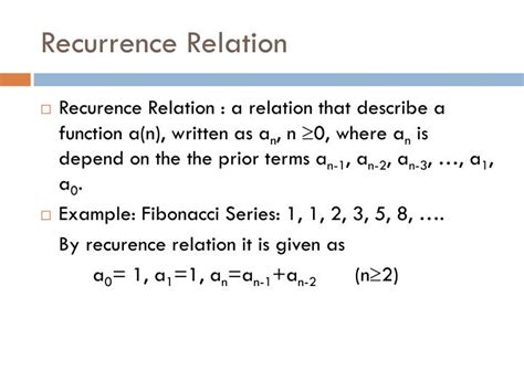Image result for What Is Recurrence Relation