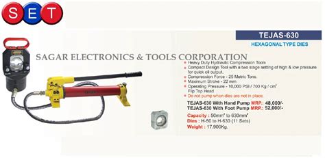 Crimping Tools - Jainson Hydraulic Crimping Tool Prithvi-1000 Trader ...