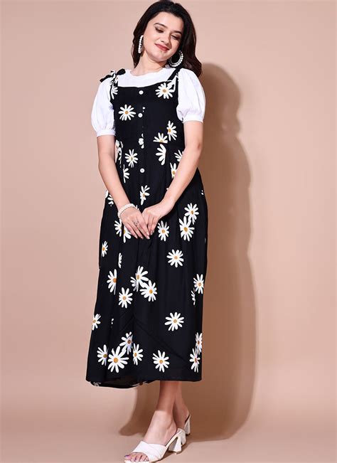 Buy Purple Bandhej Georgette Dress Online - Darji Fashion