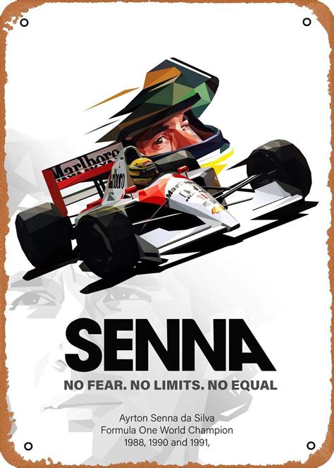 Wanfst Vintage Look Metal Sign - Formula 1 Ayrton India | Ubuy