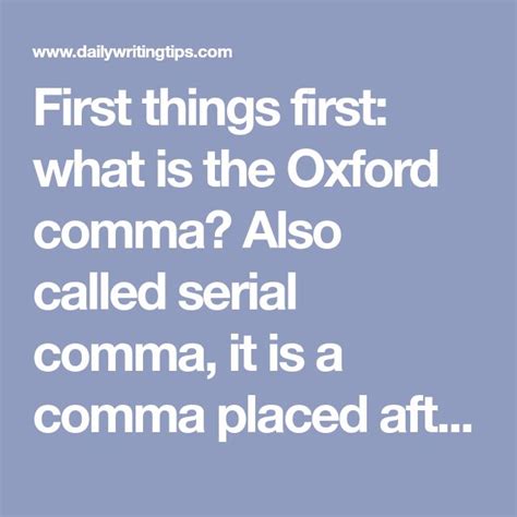 Image result for Serial Comma