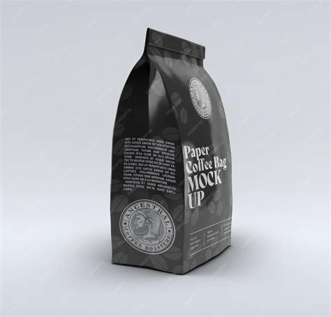 Premium PSD | Coffee bag mockup