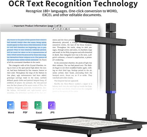 Buy CZUR Shine Surface Pro Professional Document Scanner, 16MP Document ...