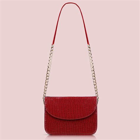 Premium Brick Style Leather Sling Bag