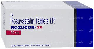 Rozucor 20 Tablet 10: Uses, Side Effects, Price & Substitutes