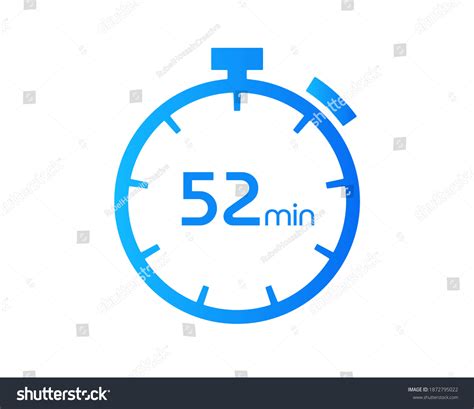 52 Minutes Timers Clocks Timer 52 Stock Vector (Royalty Free ...