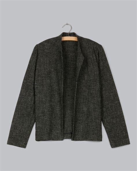 Tweedy Cotton Slub Jacket – Eileen Fisher Renew