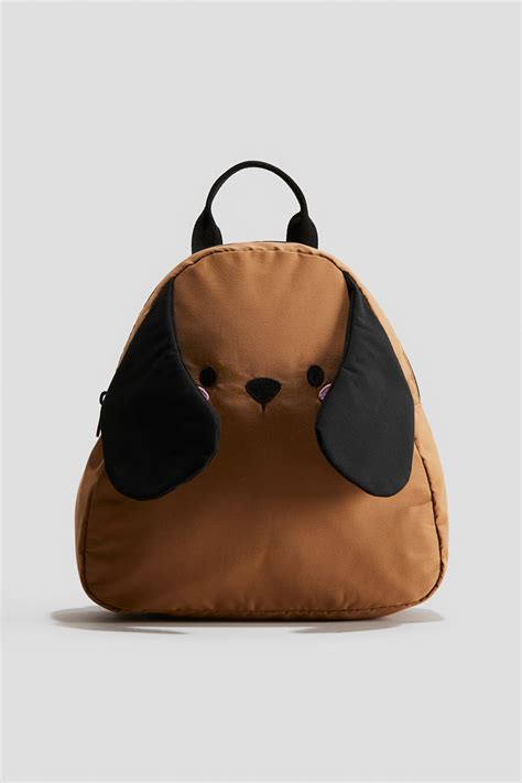 Dog-shaped backpack - Brown/Puppy - Kids | H&M IN