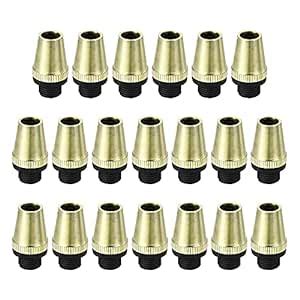 uxcell Cable Glands Strain Relief Cord Connector Grips Metal Gold Tone ...