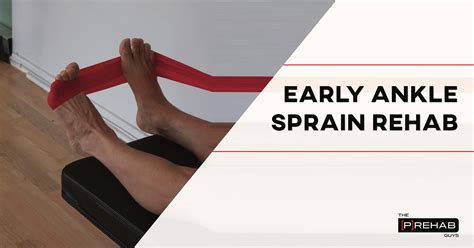 Early Ankle Sprain Rehab And Exercises | Foot/ankle