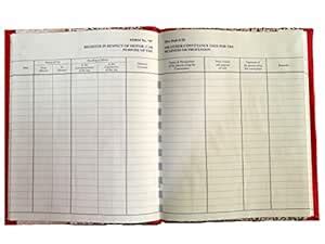 LRS Motor Vehicle Log Book Copy Size - Hard Bound - 20 x 16 cm (Pack of ...