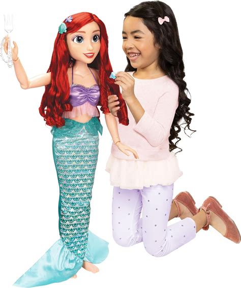 Brandclub - Disney Princess Ariel Doll Playdate 32” Tall & Poseable, My Size Articulated Doll in ...