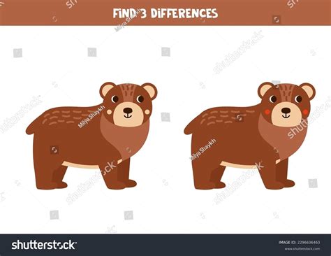 Find Three Differences Between Two Pictures Stock Vector (Royalty Free ...