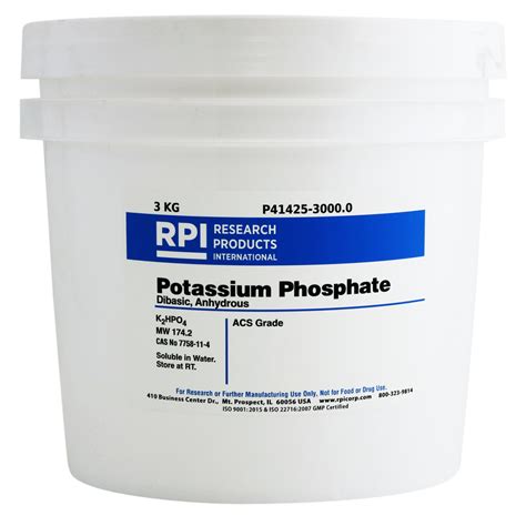 P41425-3000.0 - Potassium Phosphate, Dibasic, Anhydrous, ACS 3 Kilograms
