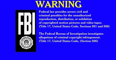 Fbi Warning Logo Disney