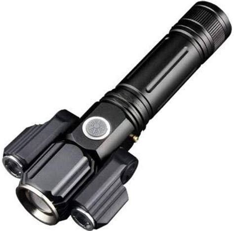 ECOSKY 3 headed metal body torch with 2 adjustable angle heads ...