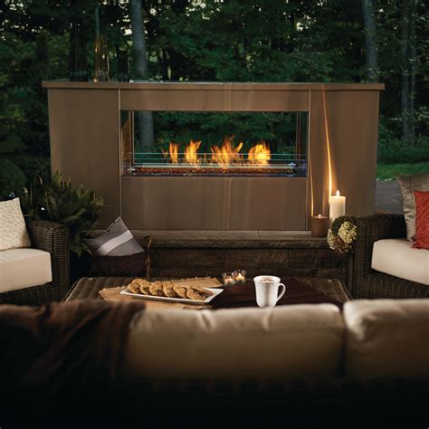 Modern Outdoor Gas Fireplace