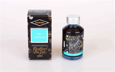 Diamine Shimmering Blue Lightning Ink 50 ml : Amazon.in: Office Products