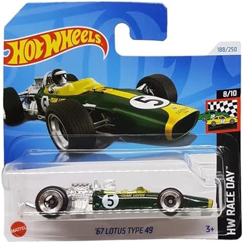 Hot Wheels '67 Lotus Type 49, Race Day Series, 1:64 Scale, Ford, Team ...