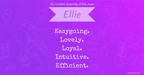 The hidden meaning of the name Ellie | Namious