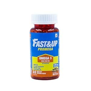 Fast&Up Promega with Double Strength 1250 mg Omega-3 Rich Fish Oil (60 ...