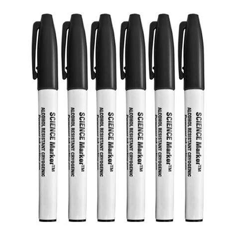 GA International SM-1B-6 Science-Marker Fine Tip Alcohol & Water ...