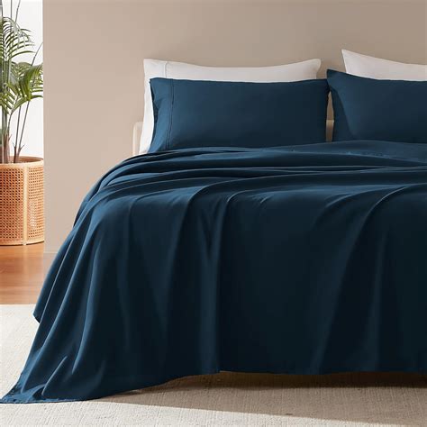 SLEEP ZONE Bed Sheet Sets Temperature Regulation Soft Wrinkle Free Fade ...