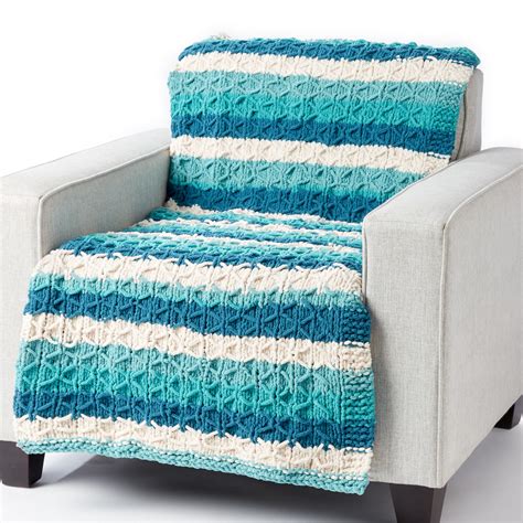 Knitting Patterns Galore - Bernat Knit Quilted Blanket