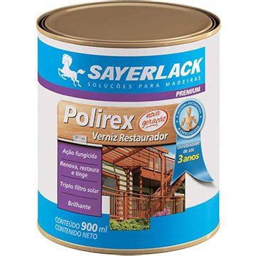 Verniz Polirex Brilhante Mogno 900ml Sayerlack - Impermeabilizante - eFácil