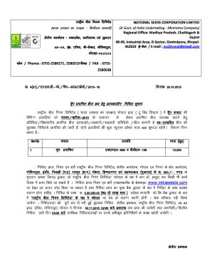 Fillable Online JkVh cht fuxe fyfeVM NATIONAL SEEDS CORPORATION LIMITED ...