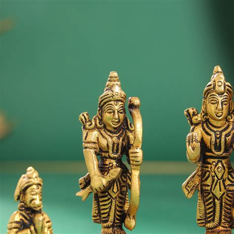 Brass Ram Darbar Idols Set – Vedansh Craft
