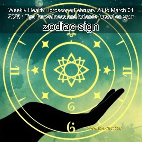 Weekly Health Horoscope February 23 to March 01 2025 : Tips for ...