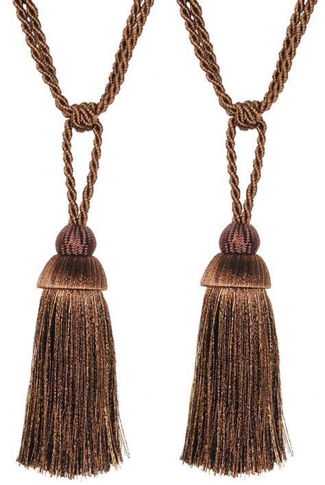 Buy Deco Essential Polyester Tieback (Standard, Chocolate)- Pack of 2 ...