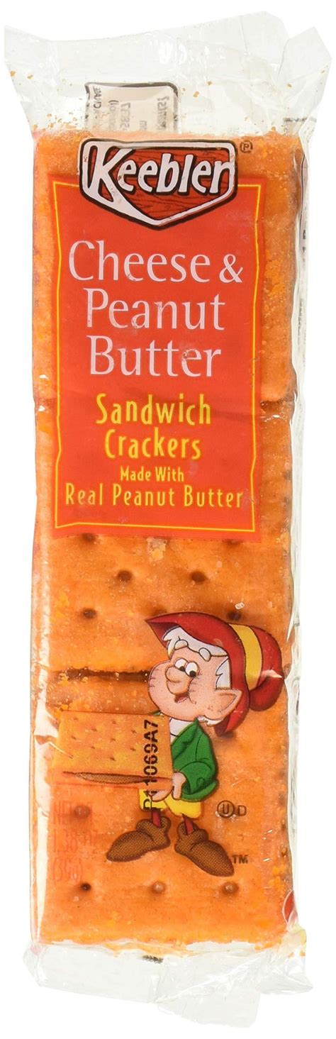Keebler Cheese & Peanut AKF18 Butter Sandwich Crackers, 1.38 Oz ...