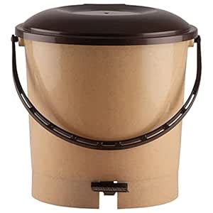 Urbane Home Plastic Pedal Dustbin, Waste Bin, Trash Can with Handle, 7 ...