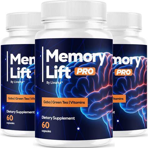 Amazon.com: (3 Pack) Memory Lift Pro Supplement Capsules - Official Memory Lift Pro Brain For ...
