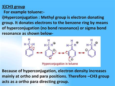 Electron Donating Groups