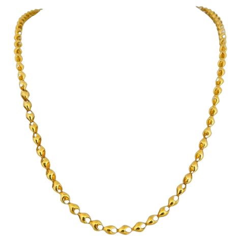 24 Karat Pure Yellow Gold Solid Heavy Fancy Link Chain Necklace For ...