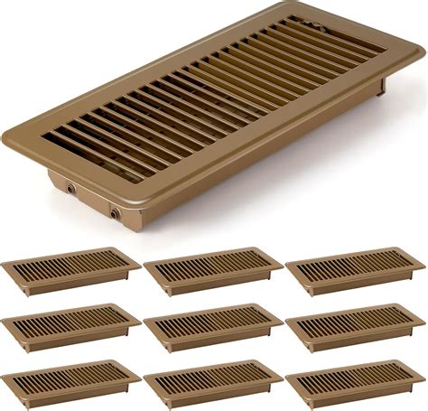Retisee 10 Pcs 4" x 12" Floor Register Vent Covers Heavy Duty Steel ...